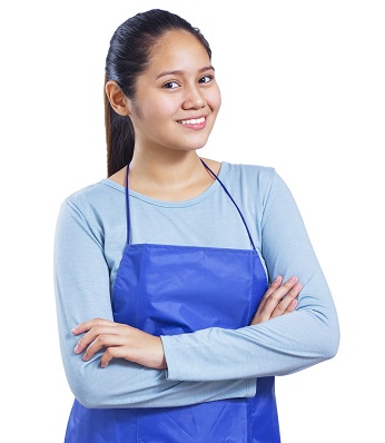 Housekeeper in London Smiling